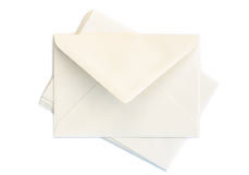 Briefumschlag Briefumschlag B6, Farbe: ivory