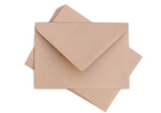 Briefumschlag Briefumschlag B6, Farbe: desert