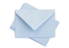 Briefumschlag Briefumschlag B6, Farbe: pastelblau