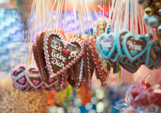 Doppelkarte Lebkuchenherzen