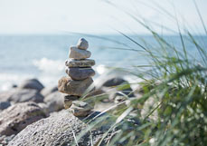 Doppelkarte Steinmeditation