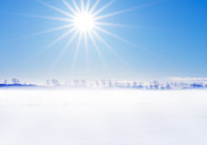 Doppelkarte Wintersonne bringt Nebel mit