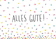 Doppelkarte ALLES GUTE!
