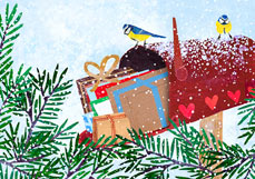 Doppelkarte Weihnachtspost