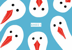 Doppelkarte AHOI! - Möwenbande