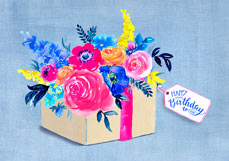 Doppelkarte HAPPY Birthday to YOU