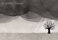 Doppelkarte In stiller Trauer