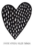 Doppelkarte UNSERE HERZEN, VOLLER TRÄNEN