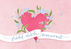 Doppelkarte fühl dich umarmt