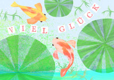 Doppelkarte VIEL GLÜCK - Kois