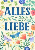 Doppelkarte ALLES LIEBE - Schmetterlingswiese