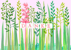 Doppelkarte DANKE - Wiese
