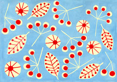 Doppelkarte Weihnachtsmuster I