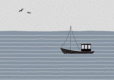 Doppelkarte Meeresruhe