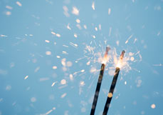 Postkarte Wunderkerzchen