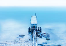 Postkarte Am alten Badesteg