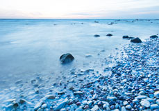 Postkarte Meeresstimmung en bleu