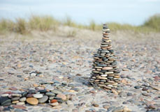 Postkarte Steintürmchen