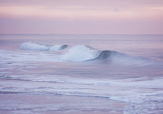 Postkarte Rosa Welle