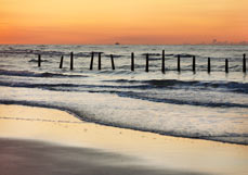 Postkarte Prächtiges Abendleuchten