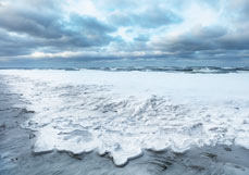 Postkarte Gefrorene Gischt