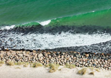 Postkarte Blick von der Steilküste II