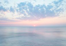 Postkarte Pastellsonne