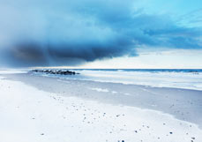 Postkarte Salzluft liebt Winterhimmel