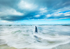 Postkarte Zeit am Meer I