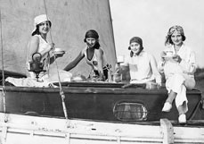 Postkarte Sommernachmittag auf See