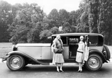 Postkarte 7 Liter Hubraum - der Renault Reinastella