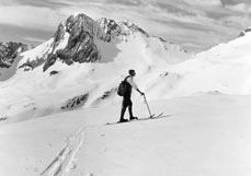 Postkarte Wintersport am Zugspitzplatt