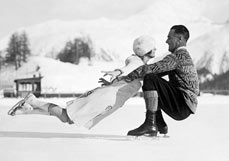 Postkarte Eistanz in St. Moritz