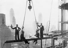 Postkarte Flying Dinner