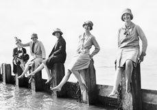 Postkarte Barfuß ans Meer