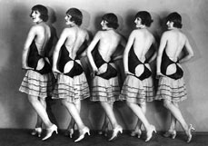 Postkarte Revuegirls