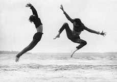 Postkarte Tanz im Seewind