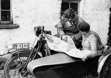 Postkarte Routenplanung