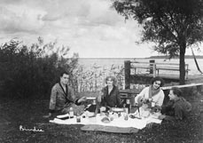 Postkarte Picknick mit Stil