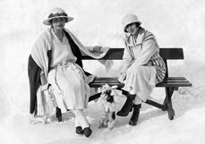 Postkarte Chic in Strick