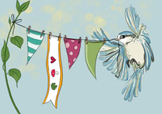 Postkarte Wir feiern!