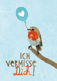 Postkarte ICH VeRMISSe Dich!