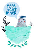 Postkarte MeeR GeHT IMMeR!