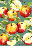 Postkarte Leckere Äpfel