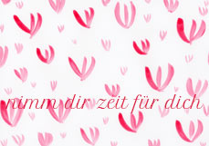 Postkarte nimm dir zeit für dich