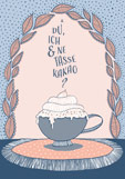 Postkarte DU, ICH & NE TASSE KAKAO?