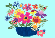 Postkarte (VORORDER) Flower Power