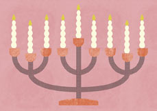 Postkarte Kerzenleuchter