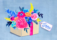 Postkarte HAPPY Birthday to YOU