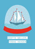 Postkarte (VORORDER) SANFTE WELLEN, FROHE HERZEN